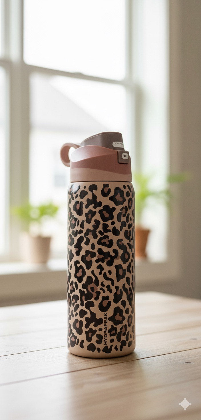 Chetah Print Water Bottle