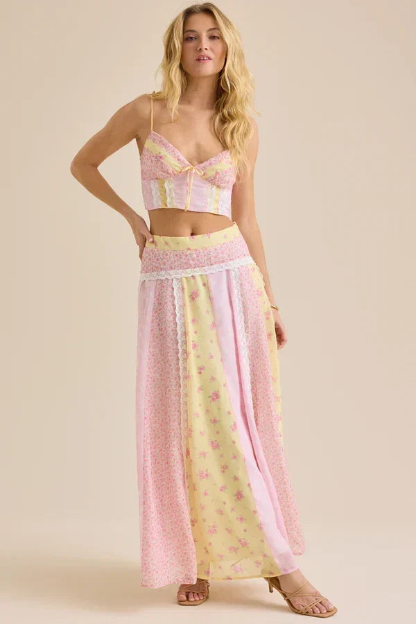 Buttercup Floral Top & Maxi Skirt