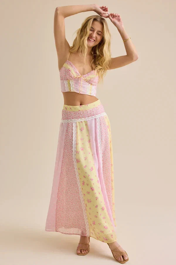 Buttercup Floral Top & Maxi Skirt