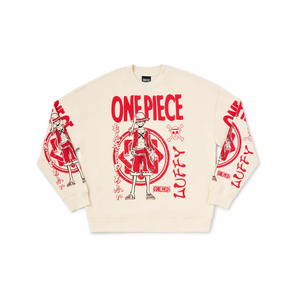 One Piece Crewneck Sweatshirt & Hat