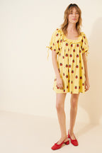 Ladybug Scoop Neck Mini Dress