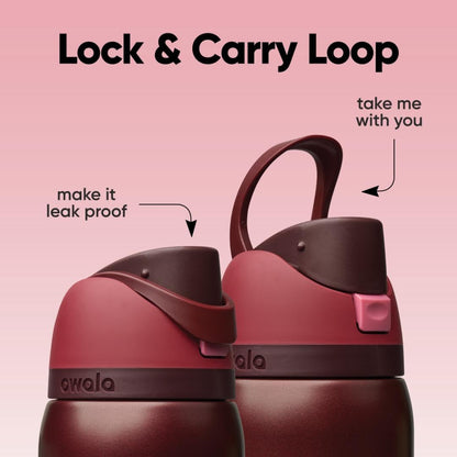 Black Cherry Owala FreeSip  Water Bottle