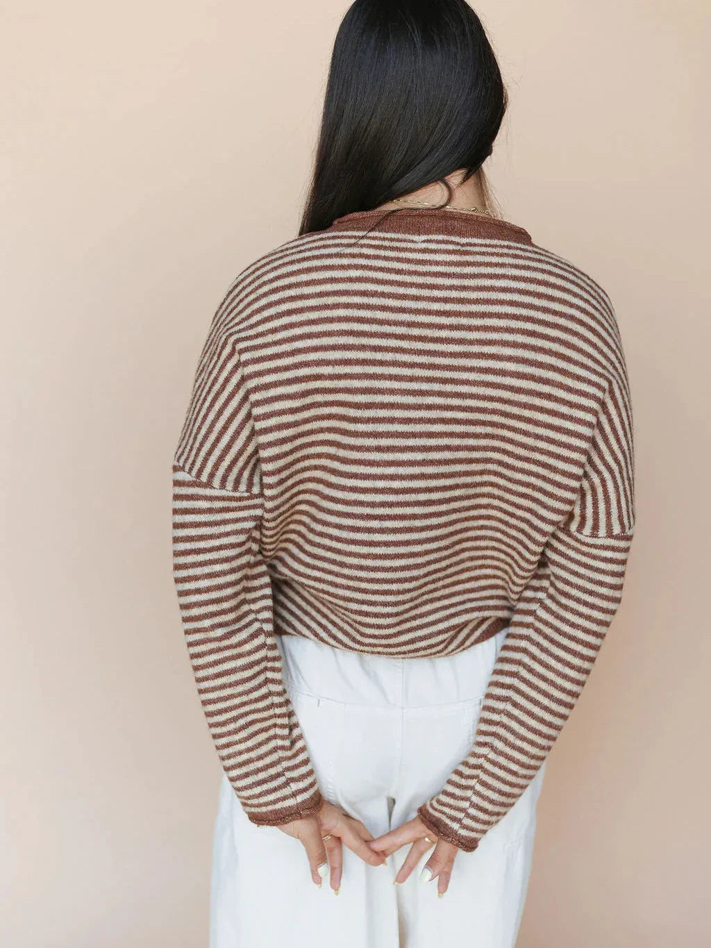 Piper Cardigan in Pinstripe