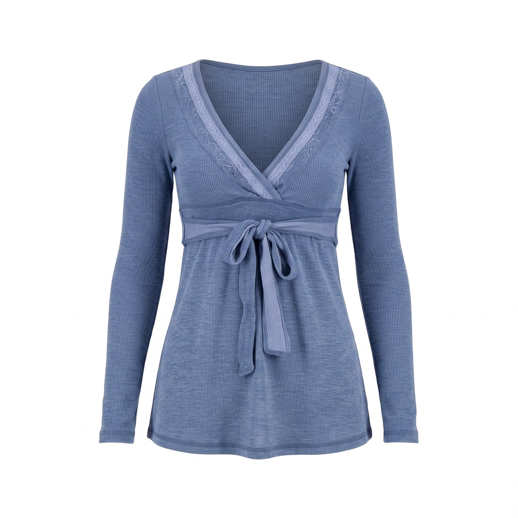 Ballerina Babydoll Top - Blue
