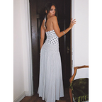 Marguerite Halter Maxi Dress
