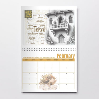 Printable Taylor Swift 2025 Eras Tour Calendar Planner, Swiftie Taylor Swift Stocking Filler Present Swiftie Gift, Eras Tour Lyrics