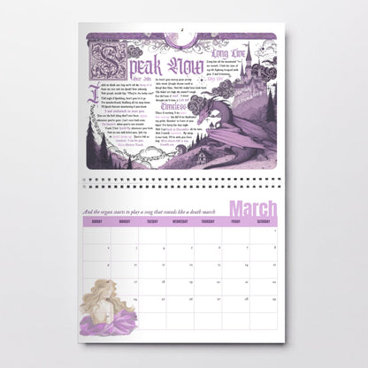 Printable Taylor Swift 2025 Eras Tour Calendar Planner, Swiftie Taylor Swift Stocking Filler Present Swiftie Gift, Eras Tour Lyrics