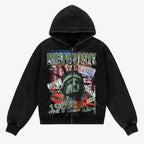 Vintage NEW YORK Zip Hoodie