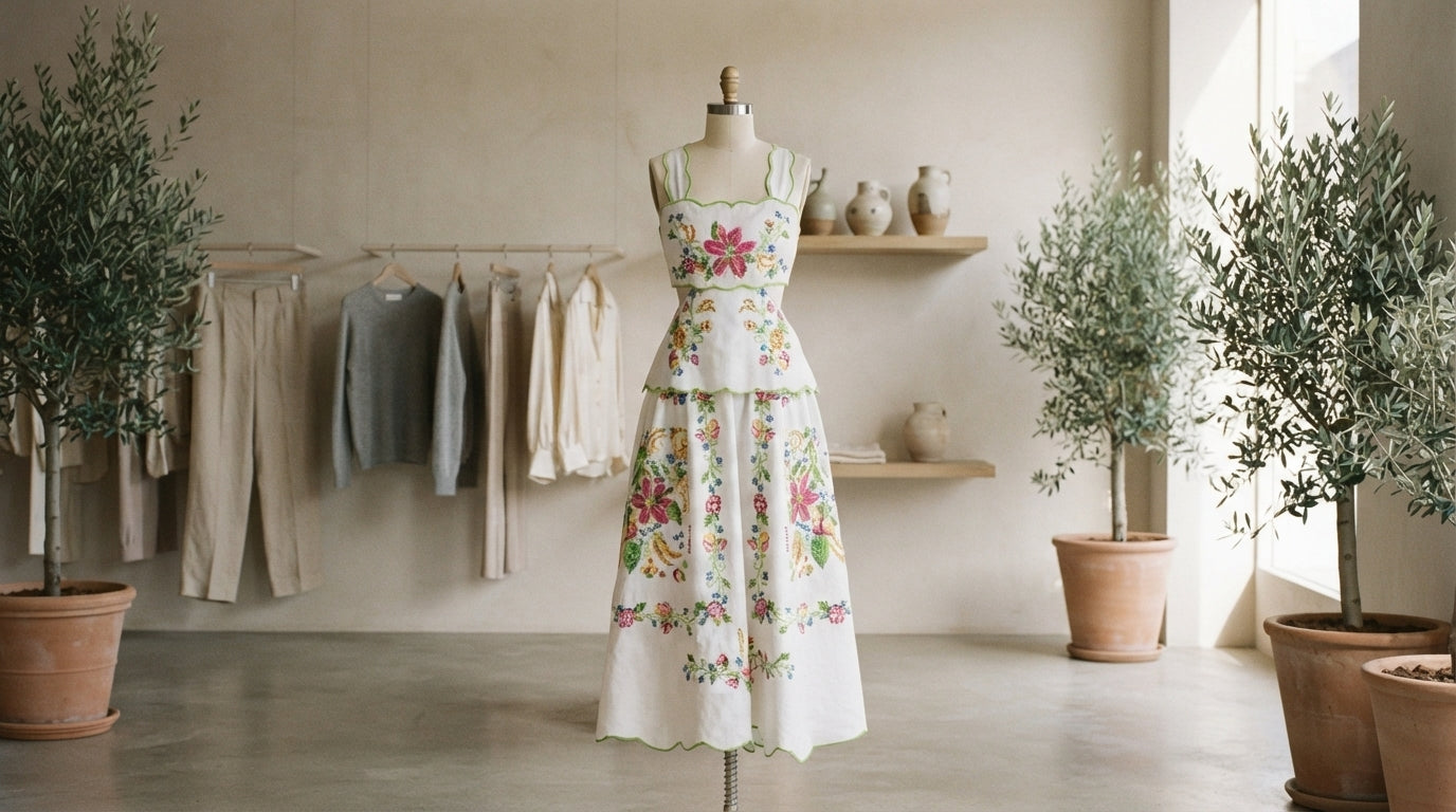 Pink Pookie pieces displayed in a calm boutique interior